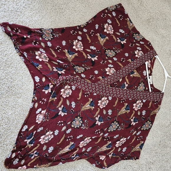 Loft outlet flowy kimono boho top women's OS - Picture 6 of 9